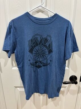 Men’s RVCA Blue Graphic Short Sleeve Tee